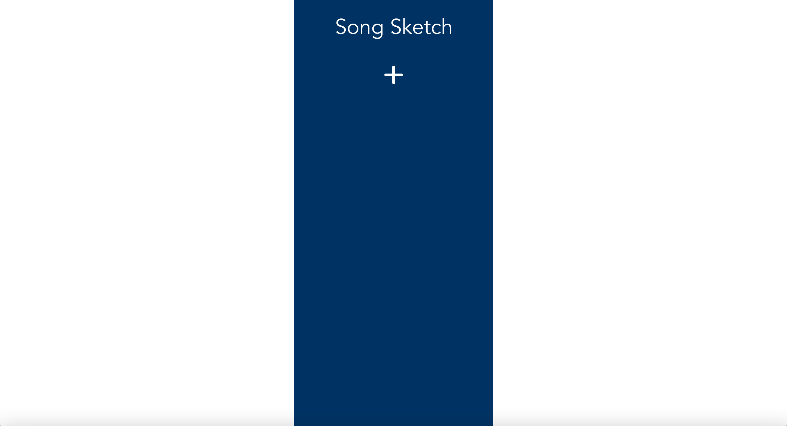 Song Sketch Home Page